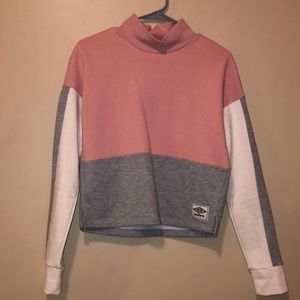 Mock neck cropped long sleeve